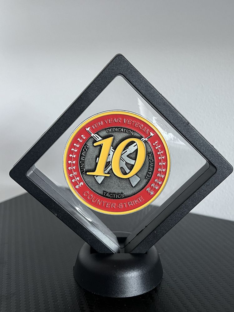 Vendo Medalha Veterano 10 anos Counter Strike / CS GO/ CS2