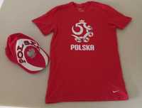 Koszulka i czapka kibica z orłem patriotyczna M