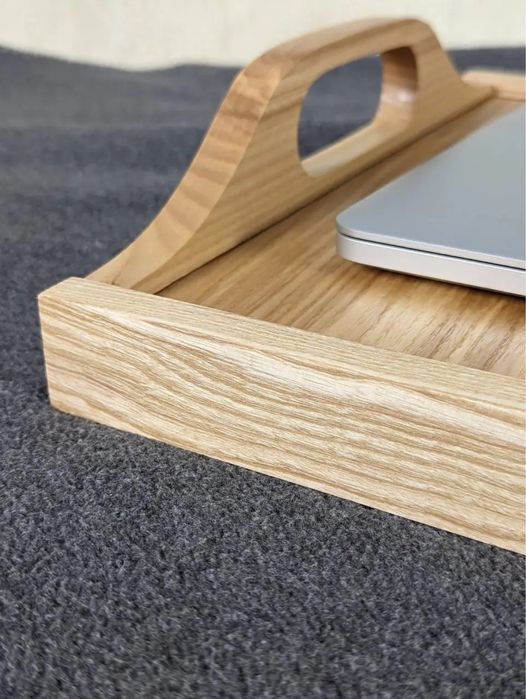 Столик для сніданку в ліжко роскладний з натурального дерева