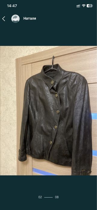 Продам шкіряну куртку  44-46 розмір.