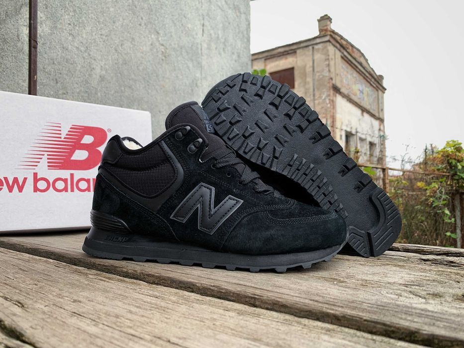 Мужские зимние кроссовки на меху New balance 574 (3 цвета) ХИТ продаж