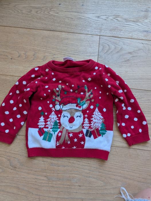 Świąteczny sweterek So cute 80 86 unisex