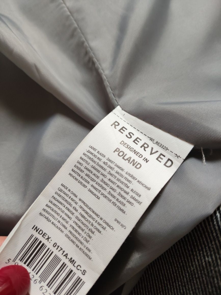 Marynarka szara garnitur Reserved elegancka