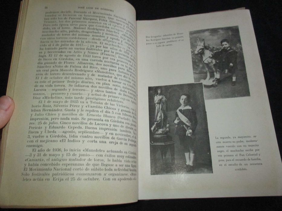 Livro Cordoba Cuna del Toreo José Luís de Córdoba 1948