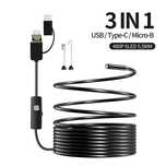 Mini Kamera inspekcyjna endoskopowa 6x LED 1 m  5 mm Android USB 3w1