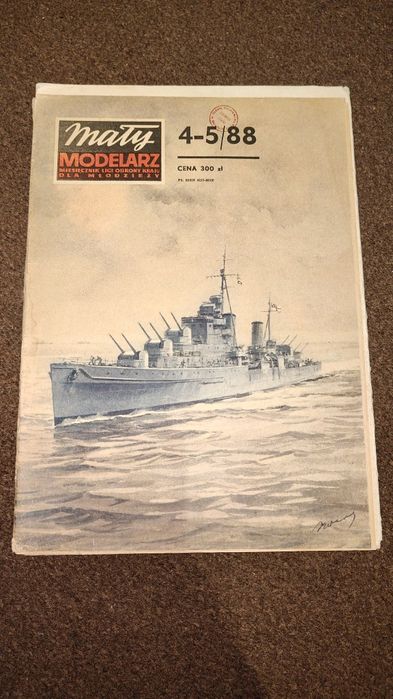 Mały Modelarz 4-5/88 krążownik Dido