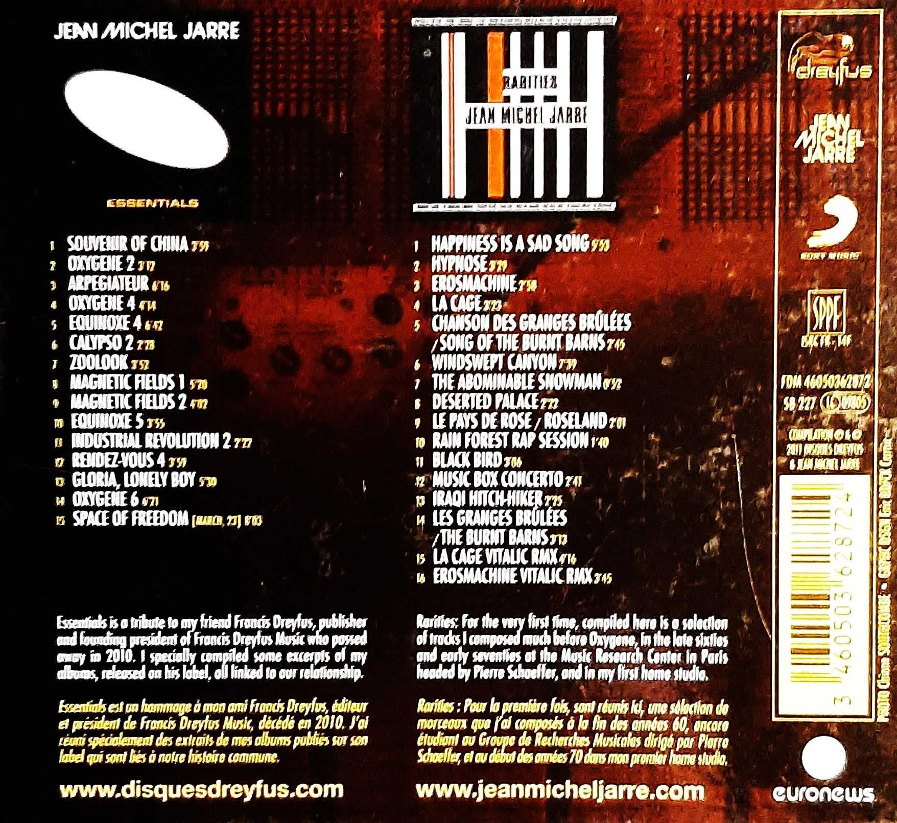 Polecam 2 CD Unikat Album JEAN MICHAEL JARRE-  Limited wersja de LUX
