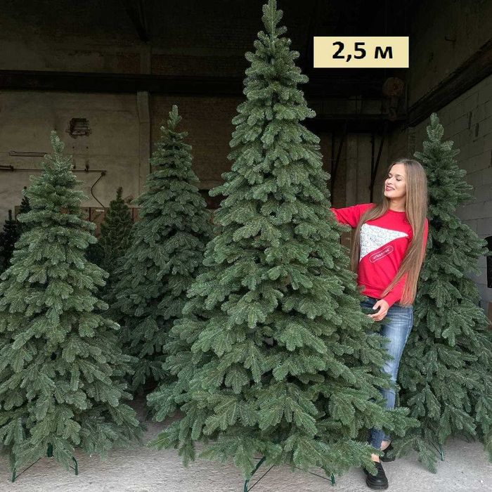 ‼️ Пишна штучна ялинка новорічна зелена лита. Дропшипінг