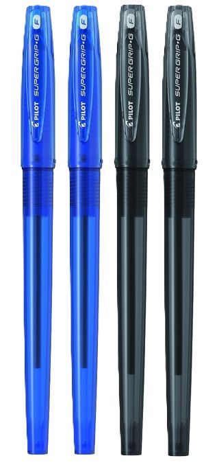Pilot Super Grip G Fine 4X Długopis Olejowy Ze Skuwką Niebieski Czarny