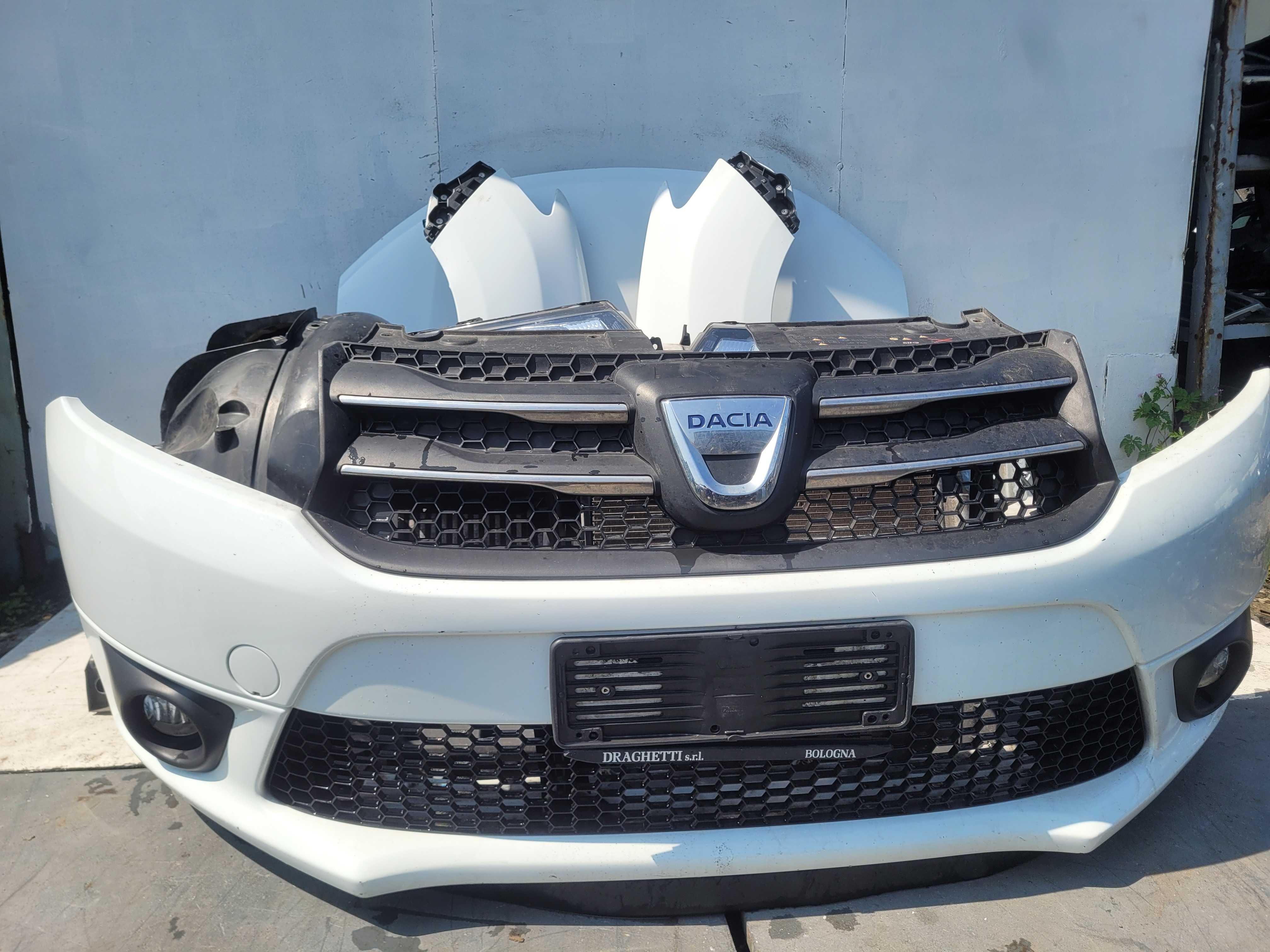 dacia logan II sandero II maska zderzak lampa blotnik pas przedni kpl