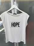 Biały t-shirt z nadrukiem