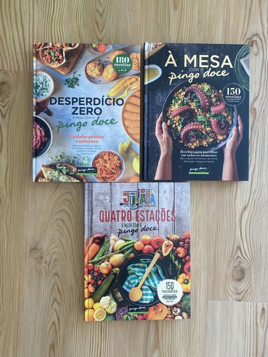 Tres livros culinaria Pingo doce