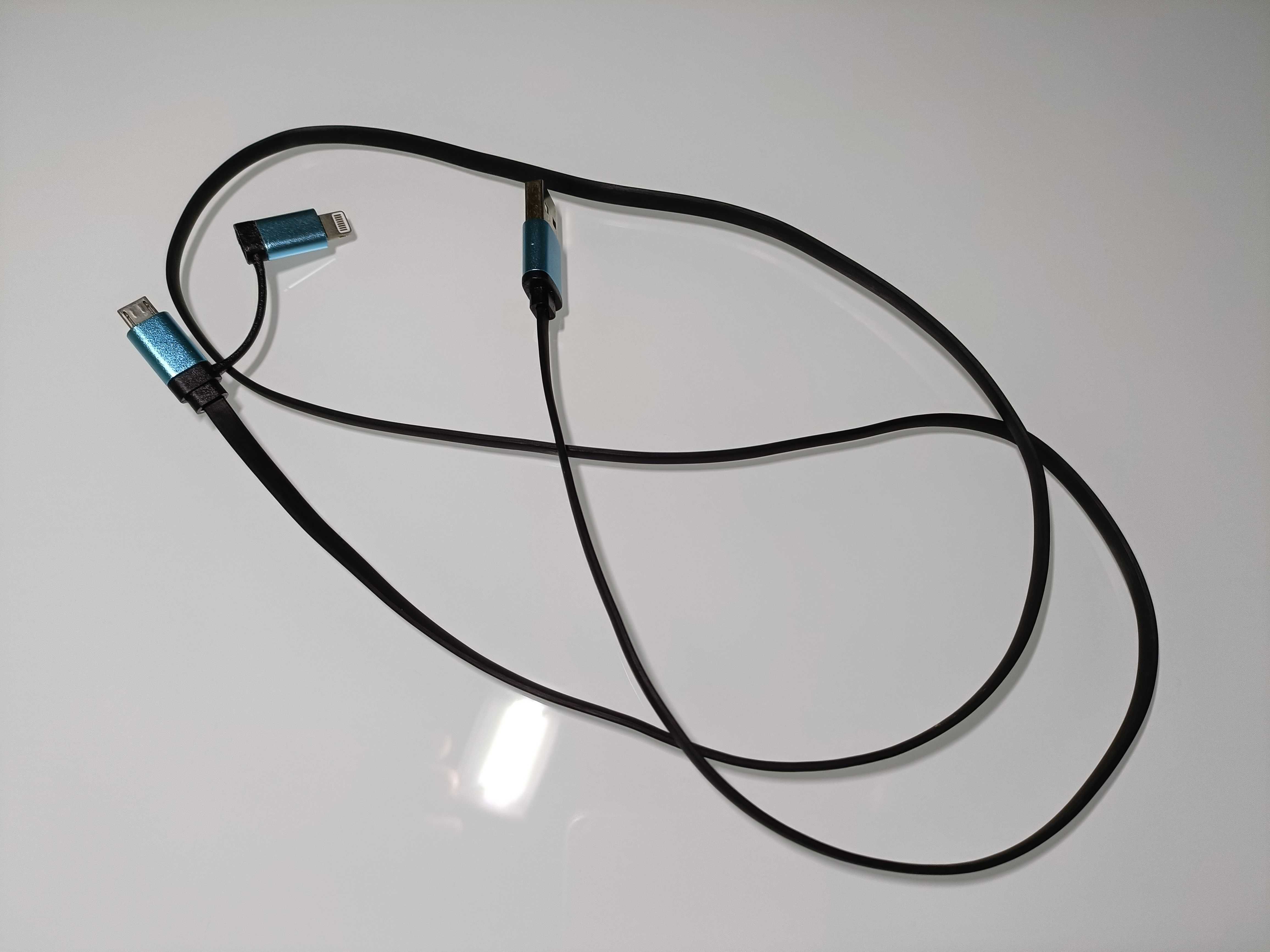 Kabel/Przejściówka USB Na Wejście Iphone I Inne 3 W 1 Długość 105 cm