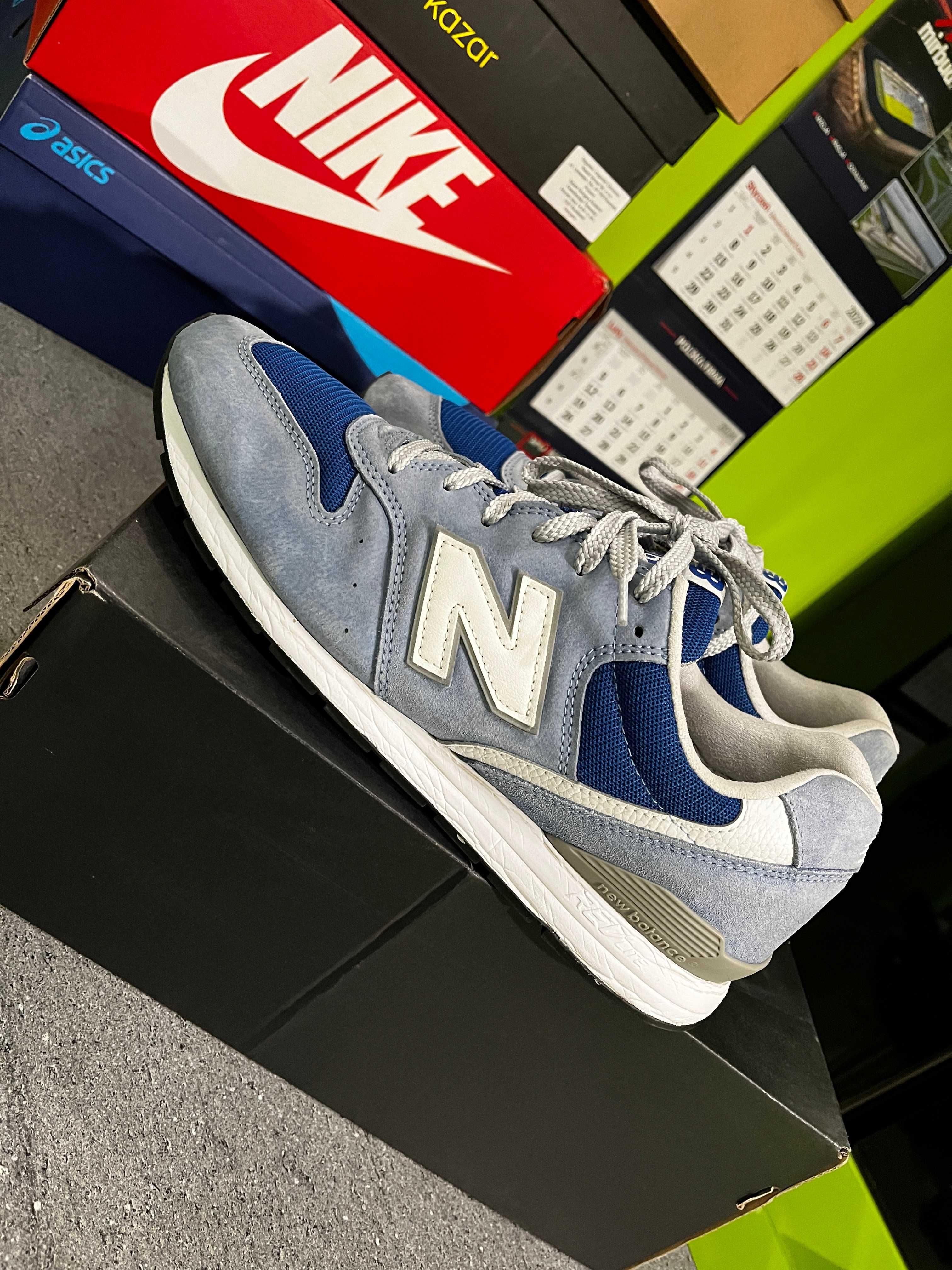 New Balance stan super, niebieskie męskie MRL996KC rozmiar 46,5; 30 cm