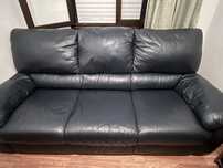 Sofa marca Natuzzi 3 lugares em pele