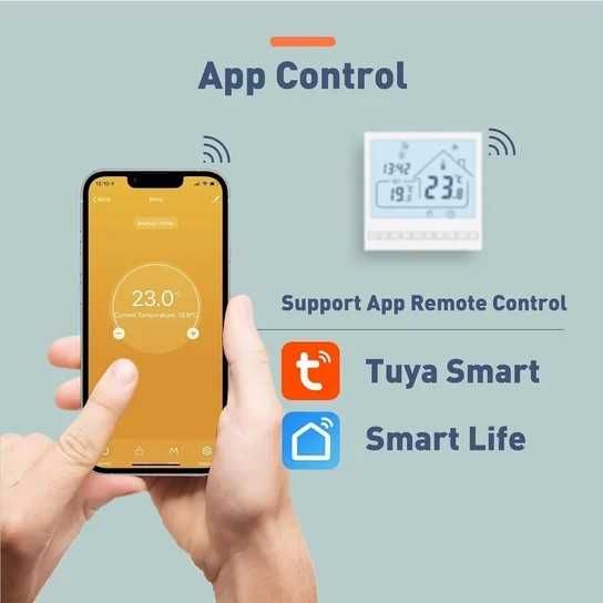 Programowalny Pokojowy Termostat WIFI Beok Alexa,TOL47WIFI-WPB (128b)