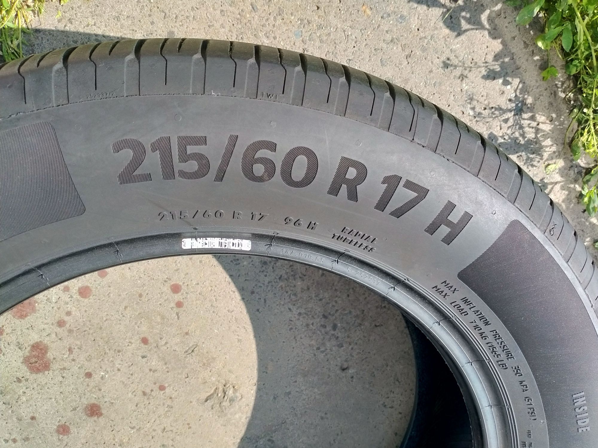215/60/17 Continental EcoContact 6 Континенталь 1шт Літо Розпаровка