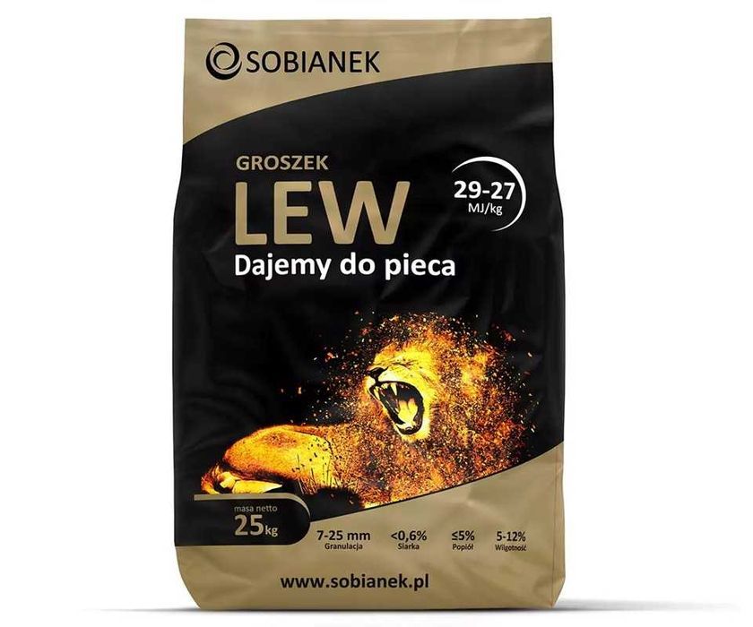 Groszek Sobianek LEW 27-29kj węgiel workowany