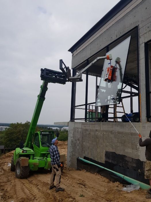 ssawka do szyb, ssawka do okien, ładowarka teleskopowa Manitou Merlo