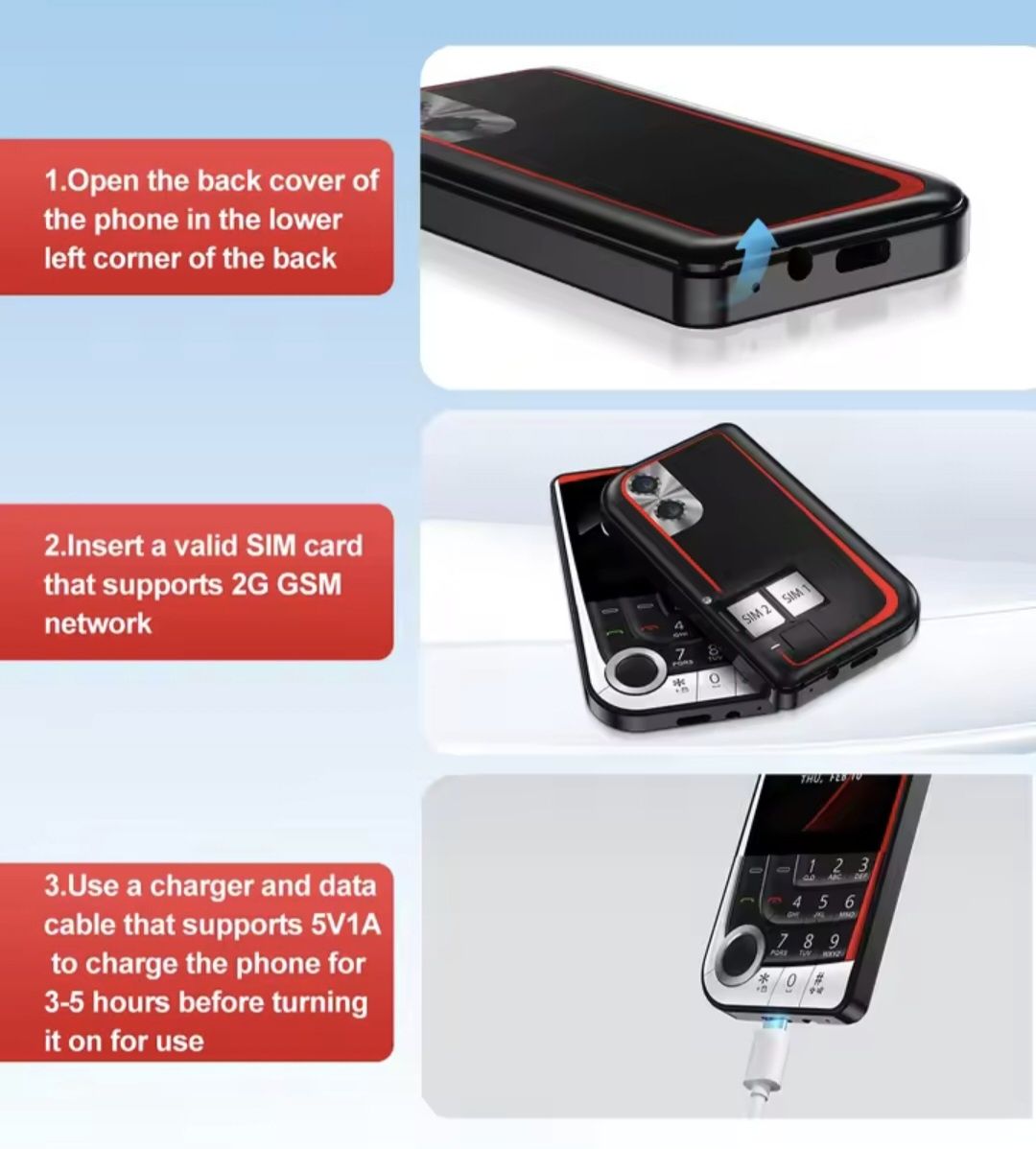Mini Telefon Card Phone – Kompaktowy i Funkcjonalny!
