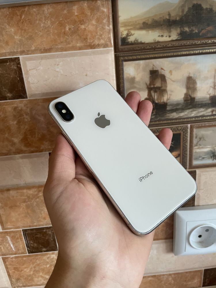 iPhone X 64 gb silver Айфон X 64 гб 92%