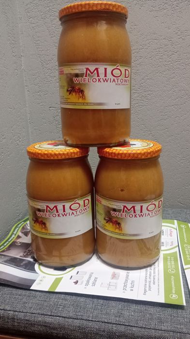 Miód z Własnej Pasieki Gryczany , Wielokwiat ,