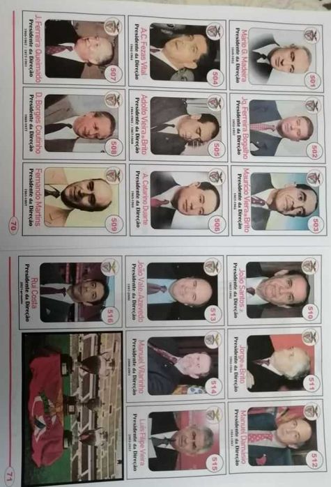 Coleção Impressa 602 cromos Sport Lisboa e Benfica