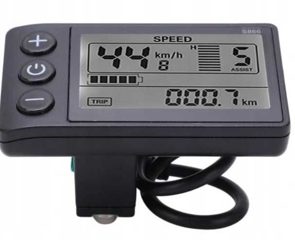 WYŚWIETLACZ S866 LCD 24V 36V 48V do roweru elektrycznego