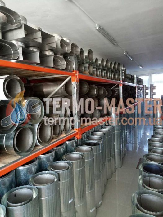 Димохідні труби 130/200, чорні труби та комплектуючі різних діаметрів