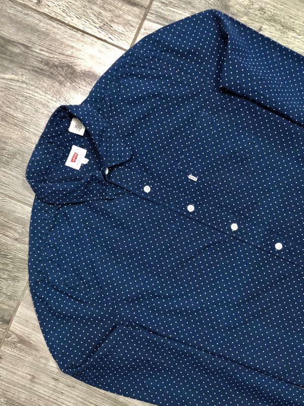 Levis Koszula Męska w Kropeczki Logowana r. M
