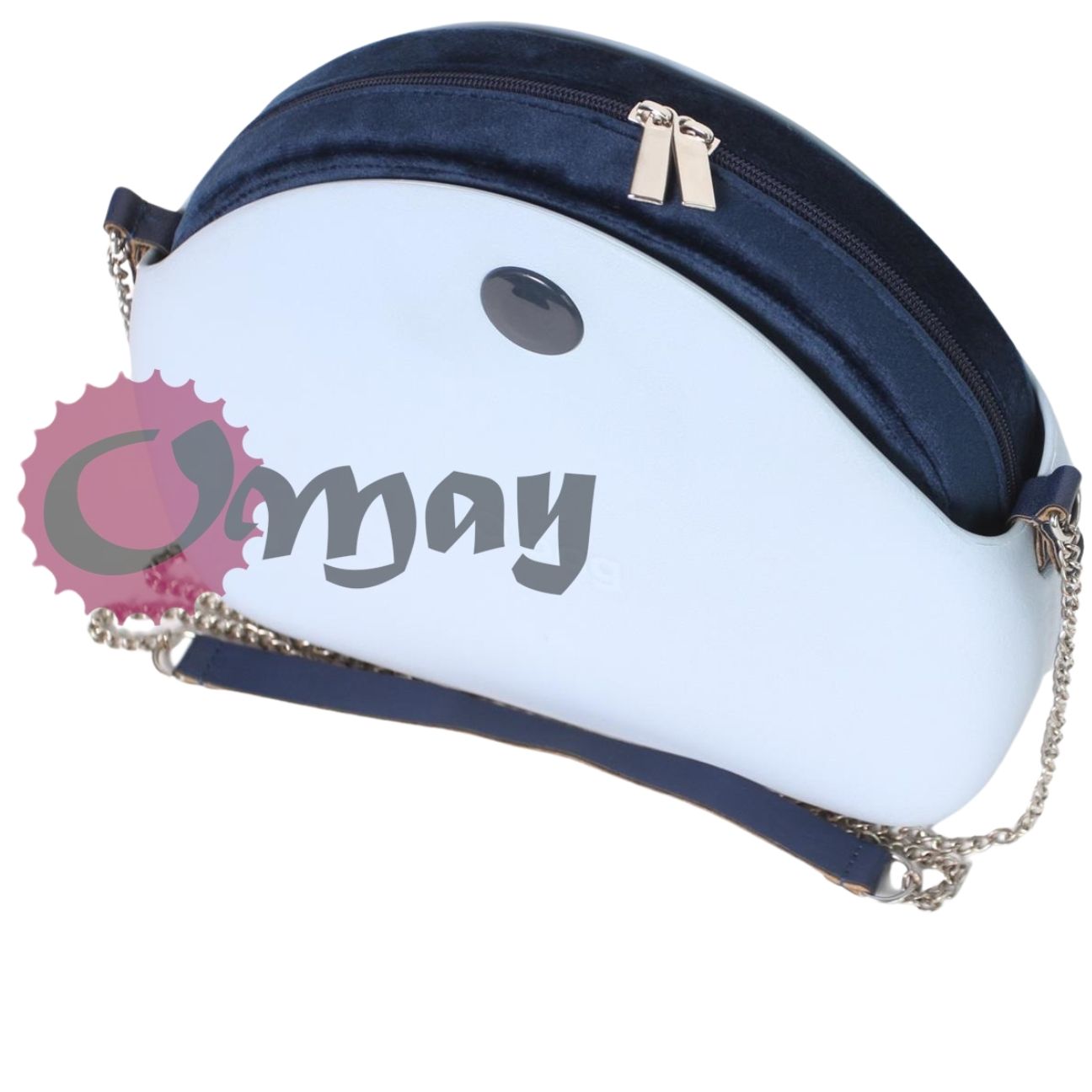 organizer do OBAG MOON LIGHT welur granatowy 2 kieszenie OMAY