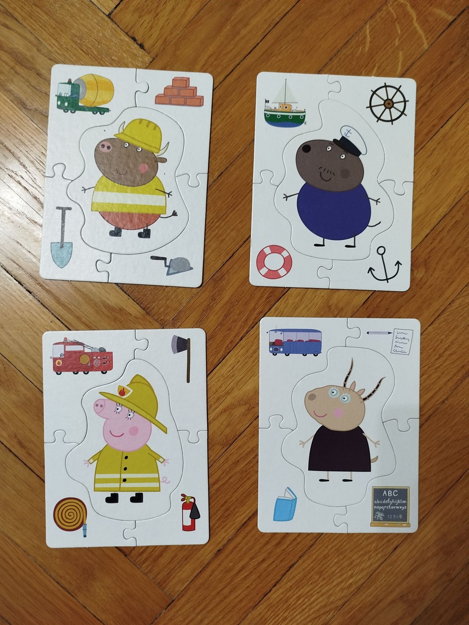 Puzzle 40 elementów 4+ Świnka Peppa Świat Zawodów firma Trefl