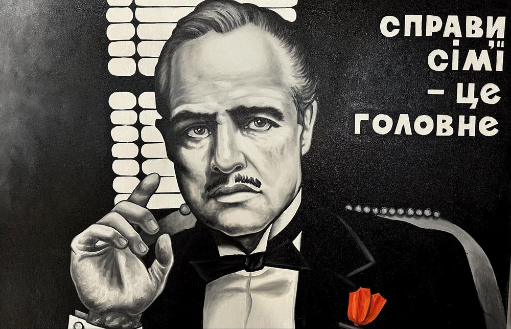 Картина Vito Corleone (Дон Віто Корлеоне.)Мафія. Ручна робота.