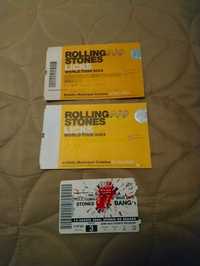 Bilhetes antigos de concertos dos Rolling Stones em Portugal