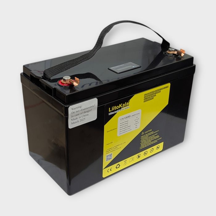 Акумулятор для ДБЖ Liitokala LiFePO4 12В 100Ah з LCD-дисплеєм