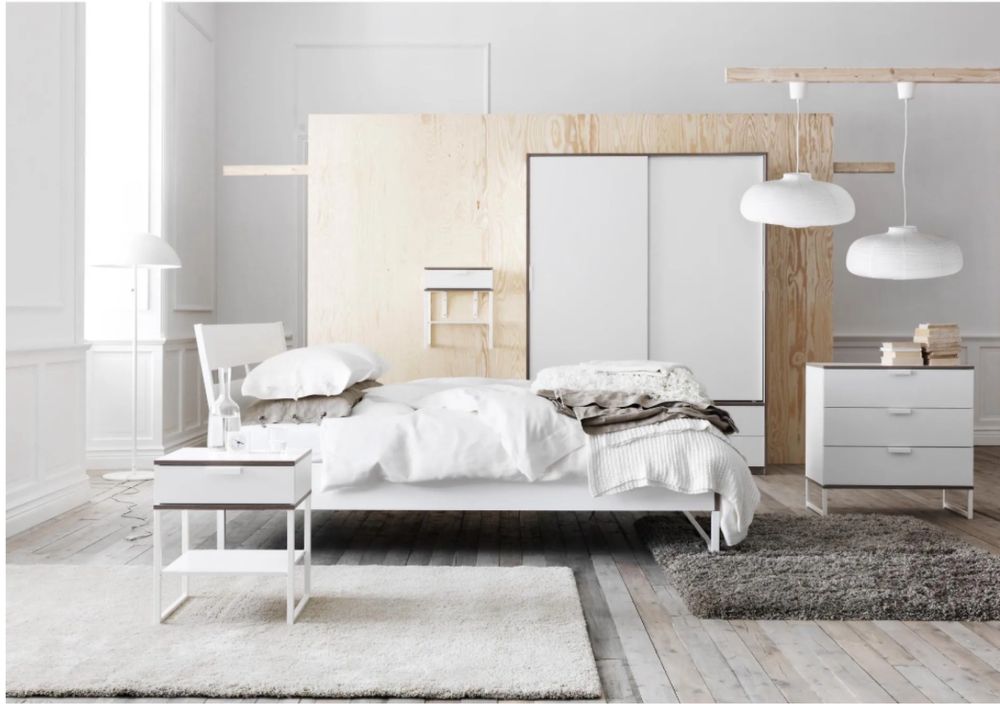 Łóżko Ikea TRYSIL 160 białe