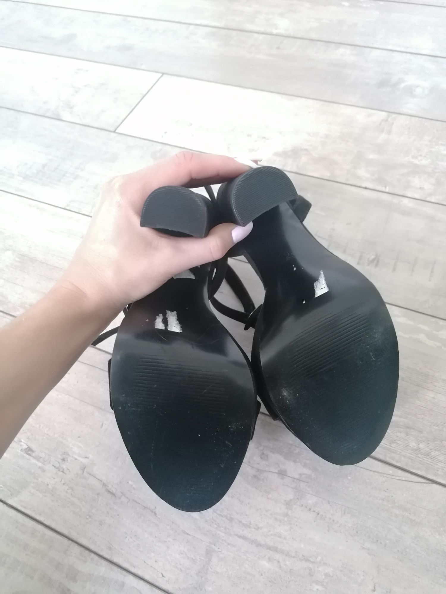 Buty damskie Asos, sandały czarne zamszowe rozmiar 5 (38), nowe