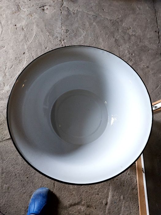 Ogromna Miska Emaliowana 50 cm - Emalia Olkusz - NOWA z Metką