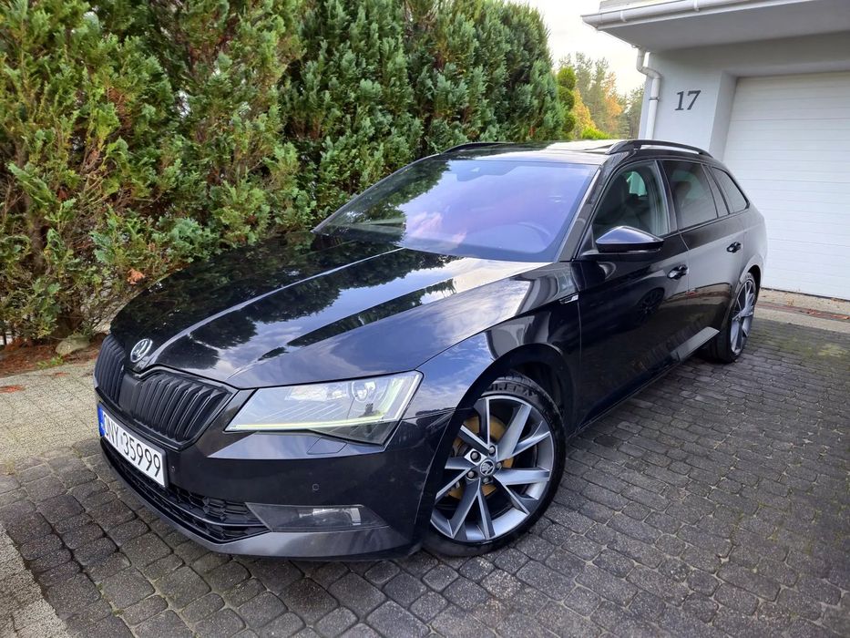 Skoda Superb 2.0TDI 190KM 4x4 DSG Sportline salonPL ASO 1wł bezwypadkowy Panorama