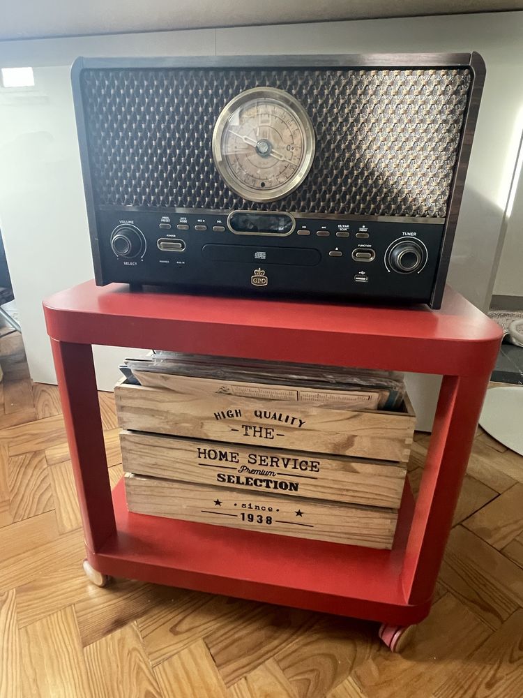 Mesa de apoio TINGBY IKEA vermelha