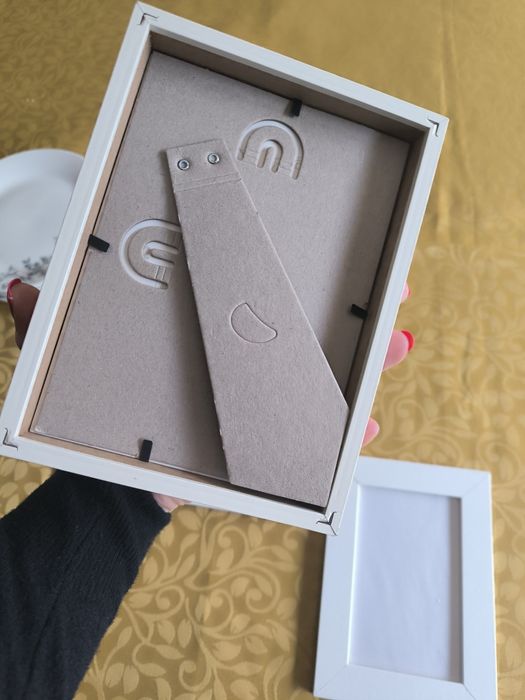 3 molduras brancas madeira