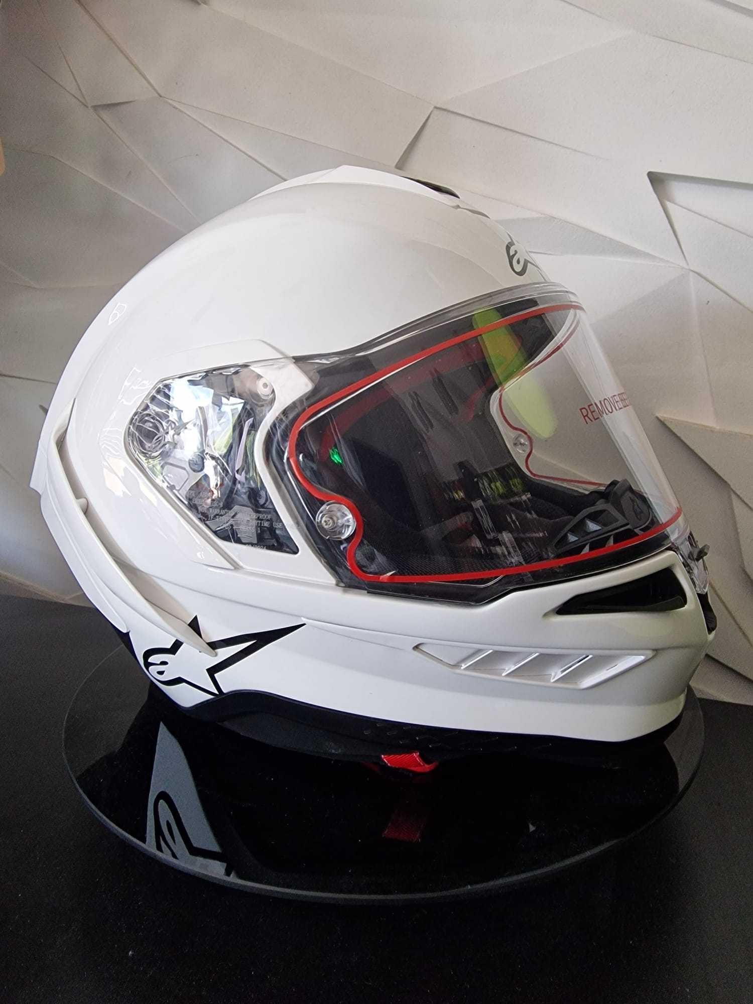 Kask Alpinestars Supertech R10 Solid Białty White! 'S 'M 'L GRATISY!