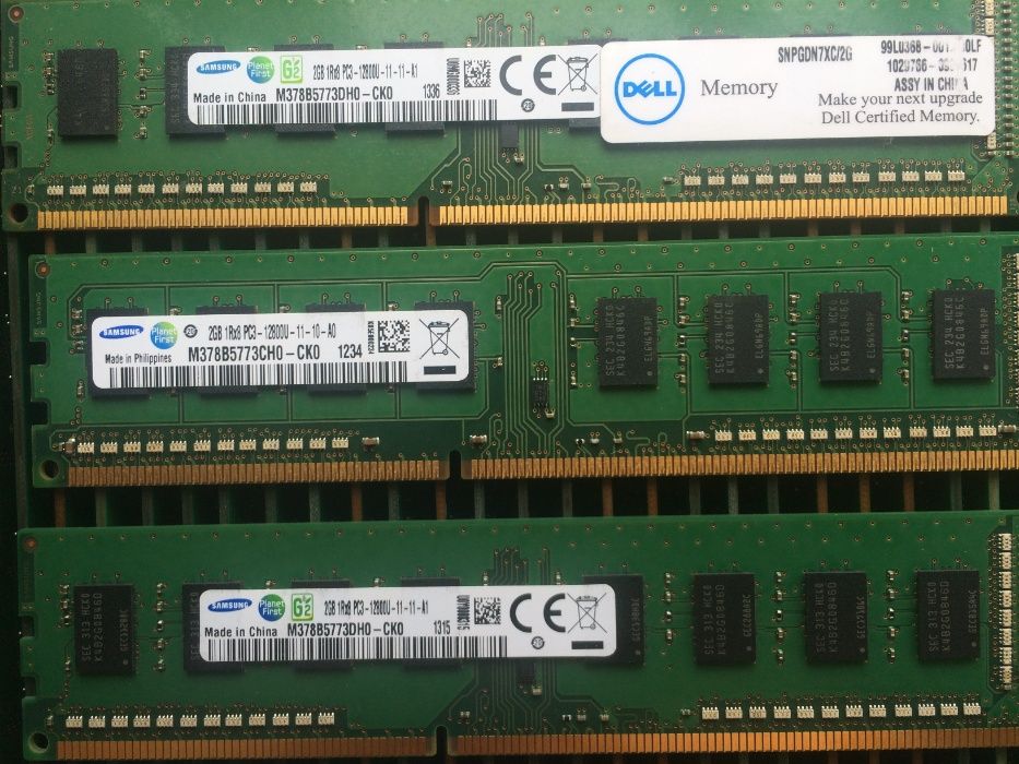 DDR3 2GB HYNIX, Kingston, Samsung 1066/1333/1600 MHz - Intel/AMD