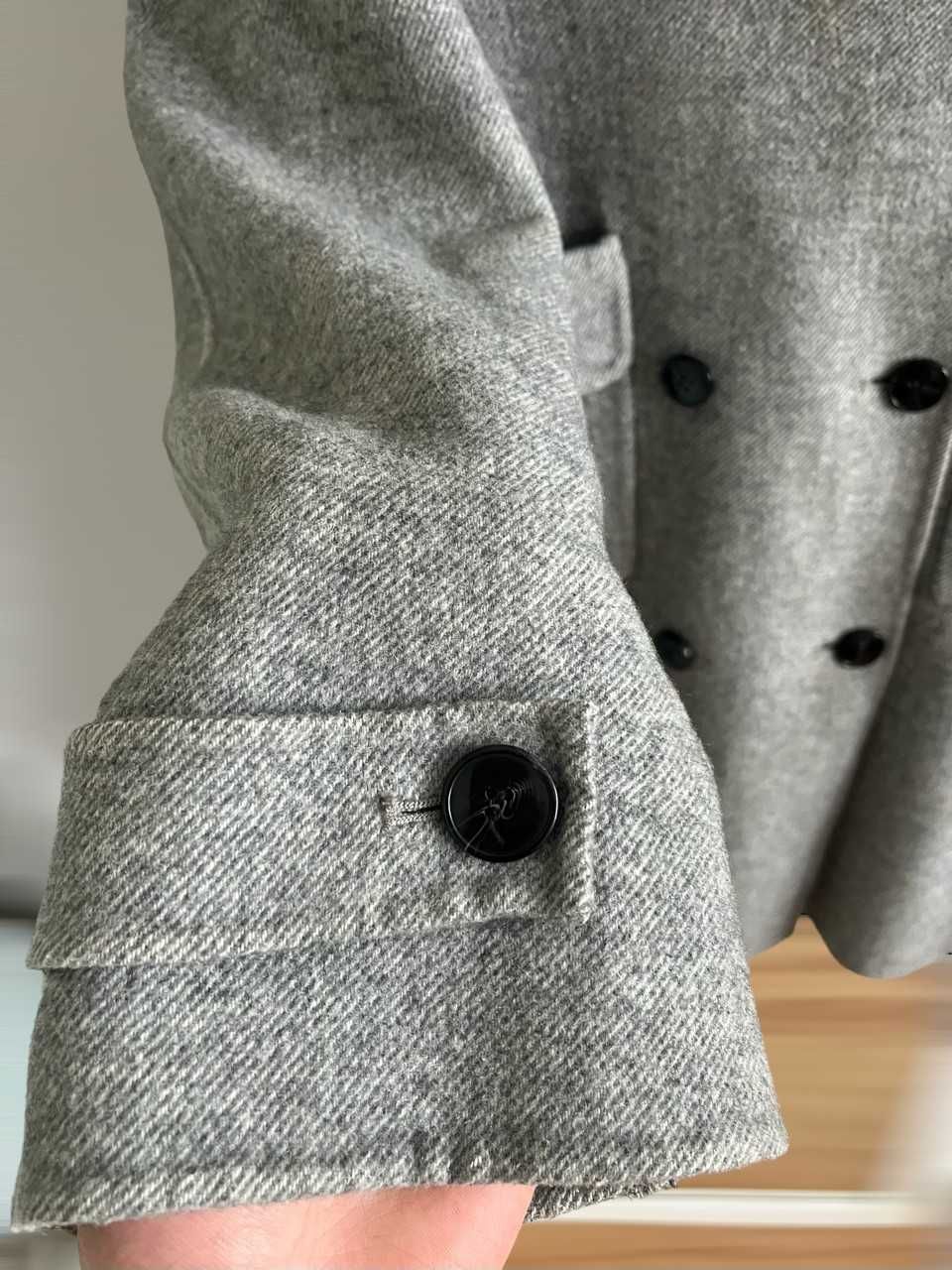 zara płaszcz wełna wełniany coat s m 36 38 basic premium hand made