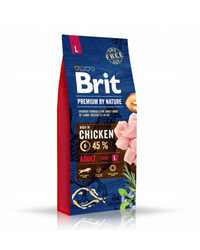 Sucha karma dla psa Brit Premium by Nature Adult L kurczak 12, 5kg
4,9