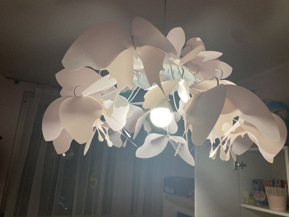 Lampa wisząca FARFALLA 1 x E27 różowa Light Prestige