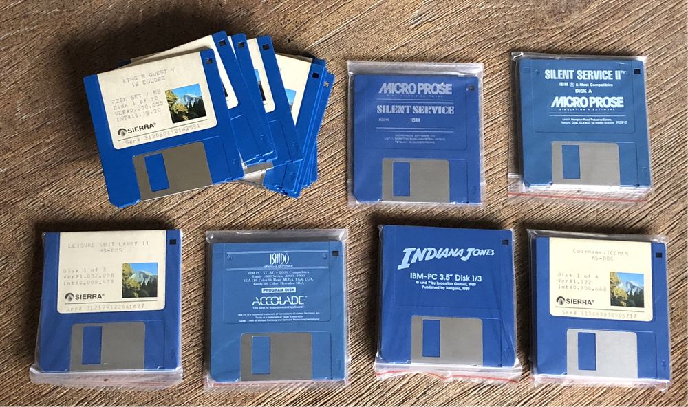 Gra komputerowa King’s Quest V dyskietki 3,5 retro PC Sierra On-Line !