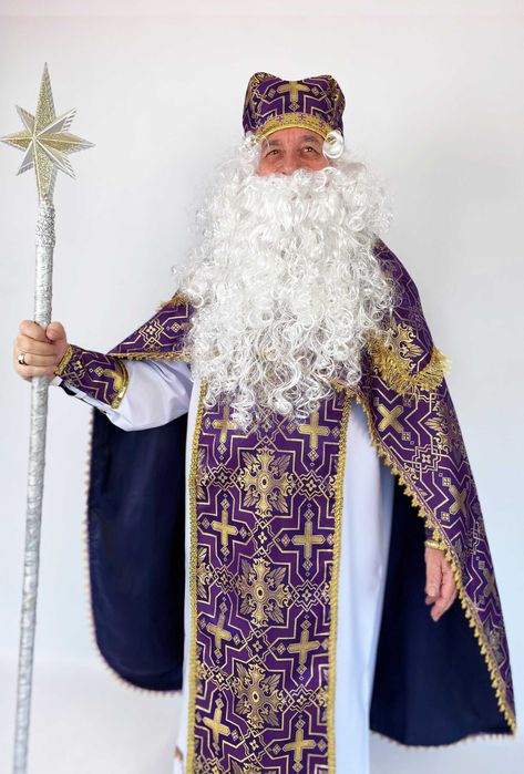 Костюм Святого Миколая, дорослий, фіолет., можна прокат 1900 грн