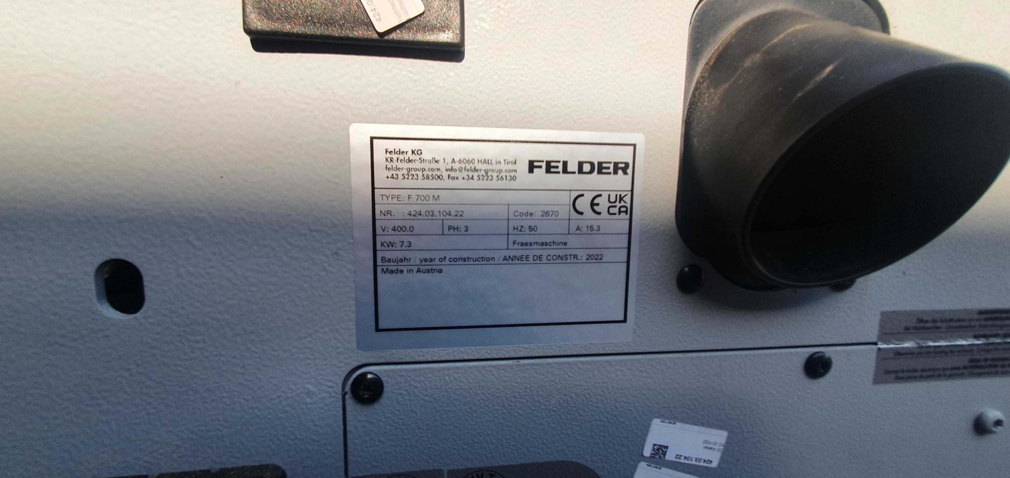 Felder F700M Frezarka dolnowrzecionowa