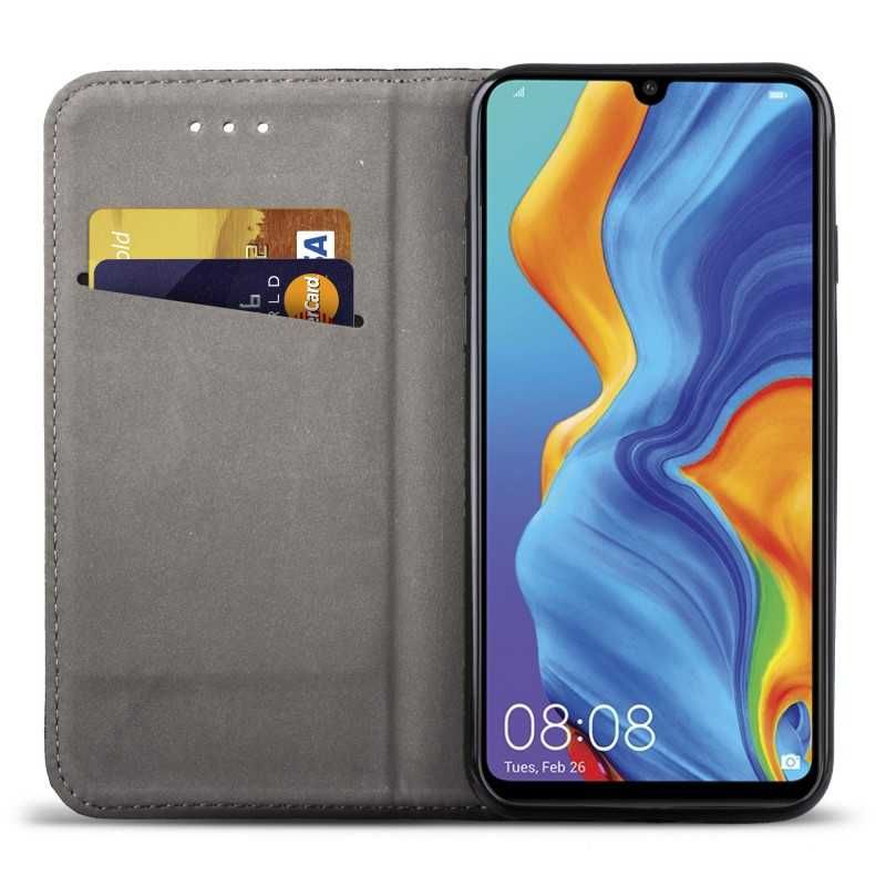 Etui Smart Magnet do Huawei P30 Lite + Szkło Hartowane